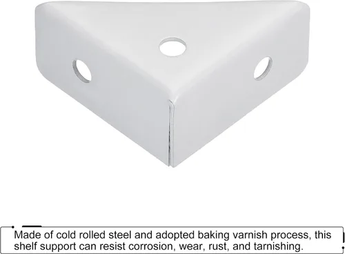 Miniatura 4 de uxcell 4 soportes de esquina angulares de 1.496 pulgadas x 1.496 pulgadas, soportes de acero laminado en frío con tornillos para borde de escritorio
