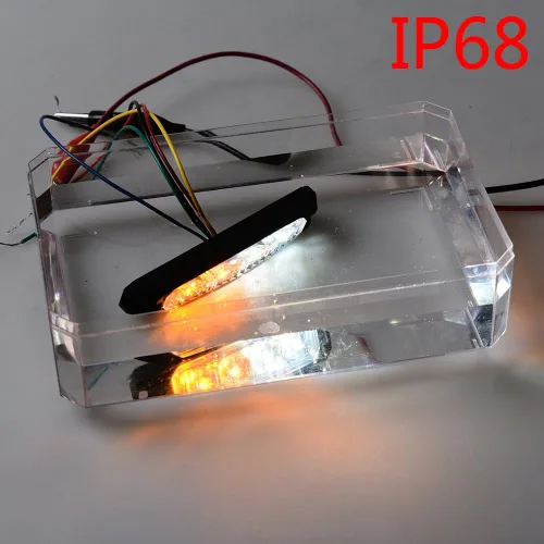 Miniatura 3 de CORP - Barra de luz estroboscópica intermitente para montaje en superficie, impermeable, SYNC, de advertencia de emergencia, 12 V-24 V