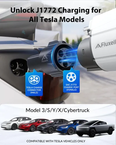 Miniatura 3 de Adaptador de cargador J1772 a Tesla, máximo 80A/250 V solo para Tesla, accesorios de carga Tesla, conexión a estaciones de carga SAE J1772