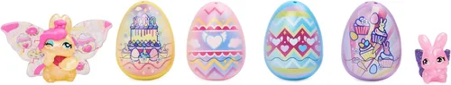 Miniatura 6 de Hatchimals CollEGGtibles, canasta de juguetes de primavera familiar con 6 personajes de conejos, juguetes para niñas de 5 años en adelante Morado