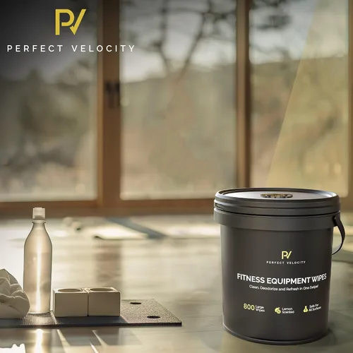 Miniatura 6 de Toallitas para equipos de fitness con dispensador de cubo reutilizable, 800 toallitas húmedas prehumedecidas con aroma a limón multisuperficie