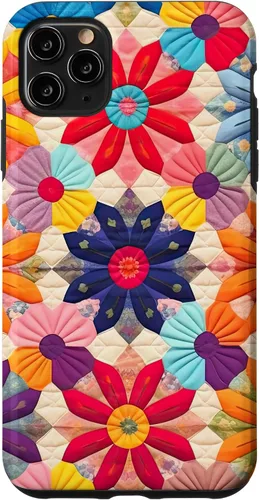 Miniatura 13 de Quilting Flower Blooms Quilt Pattern Case for iPhone 17