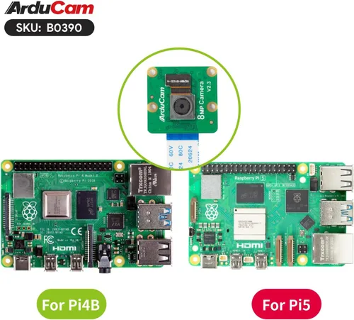 Miniatura 7 de Arducam Módulo de cámara Raspberry Pi de 8 megapíxeles, módulo de cámara 1080P IMX219 compatible con Raspberry Pi 5, 4 Modelo B, Pi 3/3B+ y Pi Zero