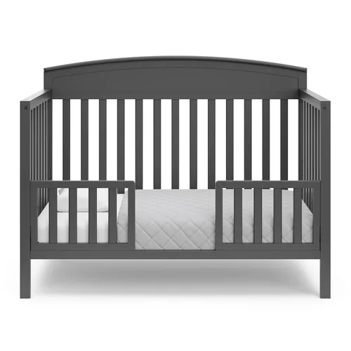 Miniatura 13 de Graco Benton 5 en 1 Cuna Convertible (Gris) – Certificado GREENGUARD Gold, se convierte de cuna para bebé a cama infantil, diván y cama