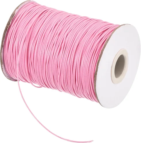 Miniatura 11 de MECCANIXITY Cordón encerado de poliéster encerado de 0.031 in, cuerda de cera de 175 yardas para hacer pulseras, collares, cuentas, joyería y Caqui