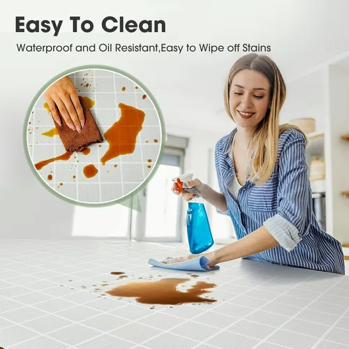 Miniatura 3 de Beautysaid Revestimiento de estante y cajón para gabinete Ktichen, papel antideslizante no adhesivo, impermeable, lavable, grueso para tocador