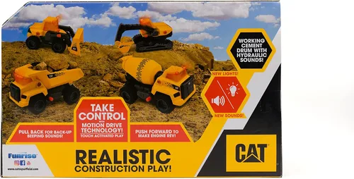Miniatura 6 de Juguetes de construcción CAT, Mezclador de cemento Power Haulers 2.0 de 11.5" con luces y sonidos, para niños a partir de 3 años