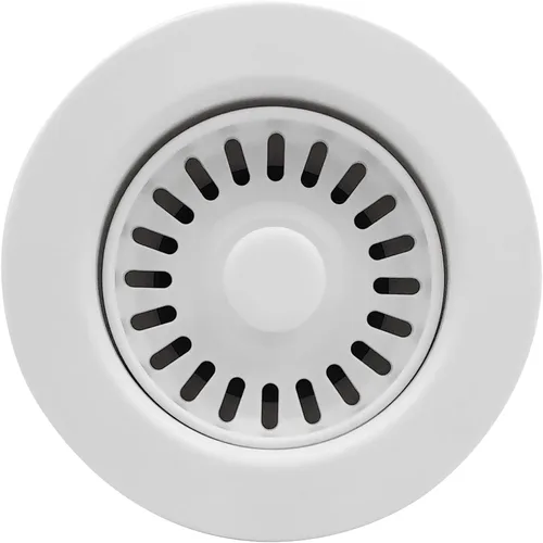 Miniatura 7 de GZILA Colador y tapón de drenaje para fregadero de cocina de 3-1/2 pulgadas, color negro mate con cesta de basura extraíble a juego para fregaderos