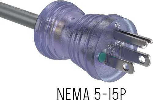 Miniatura 3 de Cable Leader Cable de alimentación de grado hospitalario NEMA 5-15P a IEC320 C13 de 15 pies, 14 AWG, 15 A/125 V, SJT, cable de alimentación médica