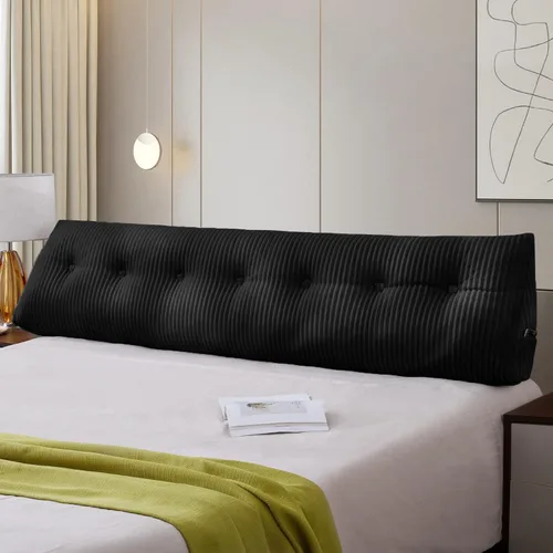 Miniatura 21 de Almohada Grande para Cabecero Almohada de Cuña para Cabecero Almohada de Descanso para Cama Almohada de Lectura Refuerzo Almohada Triangular