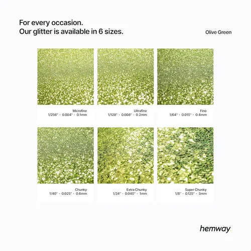 Miniatura 244 de Hemway - Purpurina para resina 100g, cristales metálicos plateados, copos súper gruesos para vasos de epoxi, cera de fusión