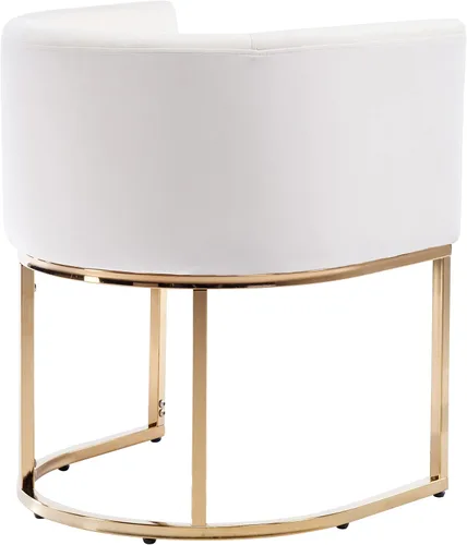 Miniatura 6 de RIVOVA Juego de 6 sillas de comedor tapizadas, sillones laterales modernos tipo barril tapizados, sillas de comedor cómodas, sillón lateral