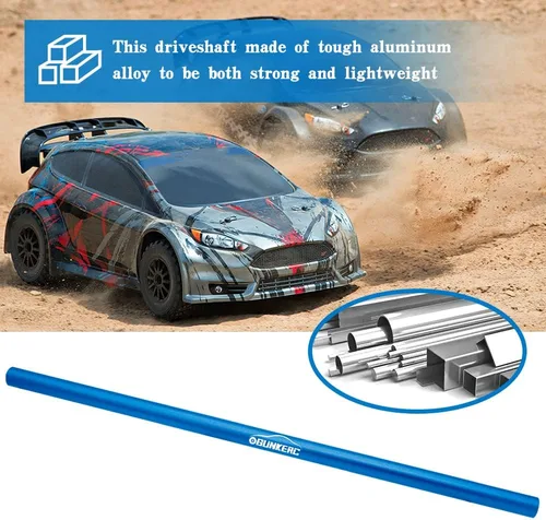 Miniatura 5 de Eje de transmisión de aleación de aluminio RC Actualización perfecta para el eje de transmisión central Traxxas 4X4 (azul)