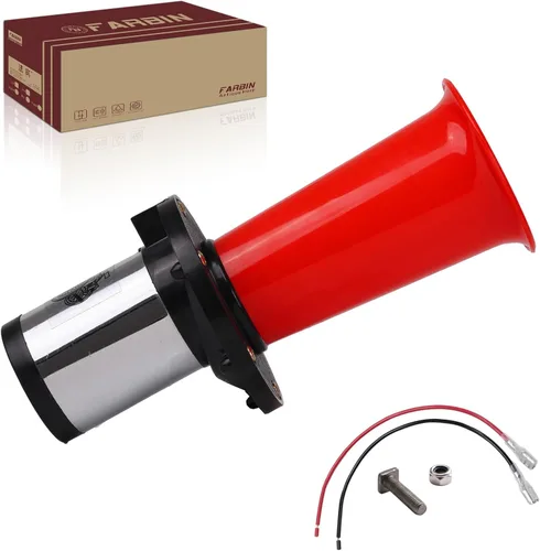 Bocina de aire FARBIN clásica para autos antiguos estilo antiguo Ahooga Horn Old Style 12V Bocinas de sonido de autos de la vieja época (bocina de