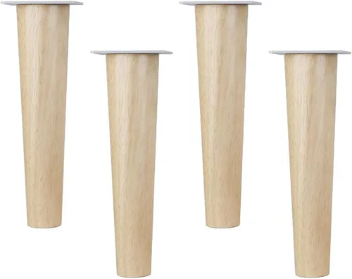Miniatura 7 de Solid Wood Oak Furniture Legs,Sofa Legs,Coffee Table Legs,Cupboard Feet,Tapered Replacement Legs for TV Cabinets,Dressing Tables,Bookcase,Bench,with