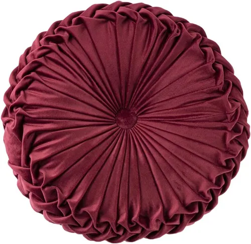 Miniatura 15 de HLOVME Cojín decorativo redondo para sofá, cama, sala de estar, cojín pequeño de suelo para adultos y niños, 13.7 pulgadas (A01-rosa)