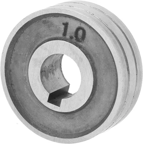 Miniatura 4 de Alimentación de alambre de rollo de accionamiento para soldador MIG, 0.8/0.039 in (.030" .039") ranura moleteada OD 1.2" ID .40" reemplazo del rollo
