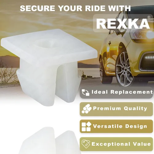 Miniatura 4 de Rexka 40 unids Soporte de parachoques delantero Splash Shield debajo de la cubierta Nylon Tuerca Ojal M5.5 Tornillo 90189-06193 para Toyota Lexus 40