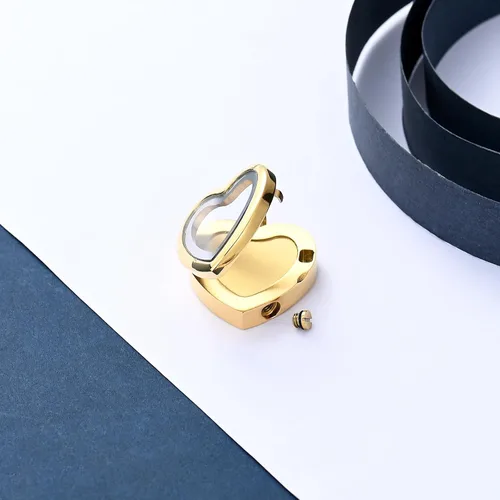 Miniatura 61 de constantlife Joyería de cremación para cenizas – Colgante de corazón conmemorativo collar de urna conmemorativa soporte para cenizas de acero