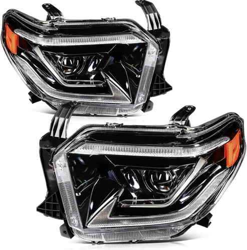 Miniatura 24 de Ensamble de faros SCITOO Compatible con 2010-2014 para Subaru Legacy 2010-2014 para Subaru Outback Faros con lente transparente y carcasa cromada