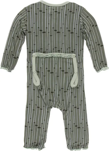 Miniatura 2 de KicKee Pants Mono estampado con volantes y cremallera