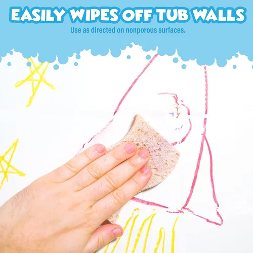 Miniatura 6 de Tub Works® Smooth™ - Crayones de baño de juguete de baño, paquete de 24 Crayones de baño no tóxicos y lavables para niños pequeños y niños