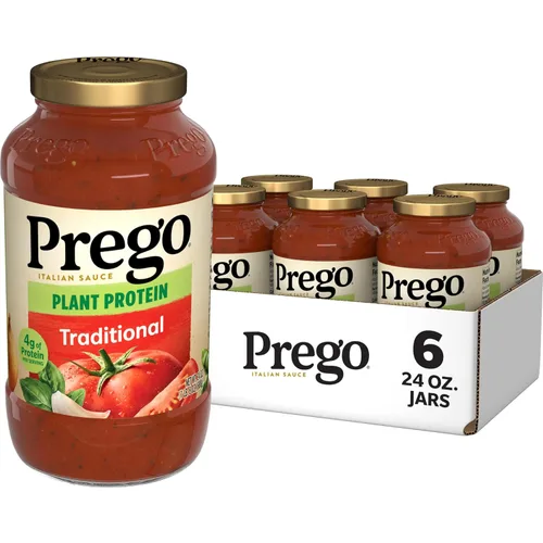 Miniatura 18 de Prego Tomate grueso con salsa de pasta de ajo y cebolla, tarro de 24 onzas