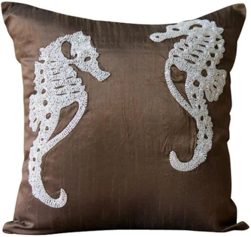 Miniatura 29 de The HomeCentric Fundas de almohada, fundas de cojín decorativas marrones para sofá de 16 x 16 pulgadas (15.7 x 15.7 in), cojines jacquard, 7. Marrón