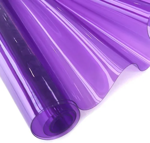 Miniatura 10 de XHT 30x135cm Vinilo de PVC transparente, 0.4mm Lámina de neón de color sólido resistente al agua, tela super transparente con espejo para hacer
