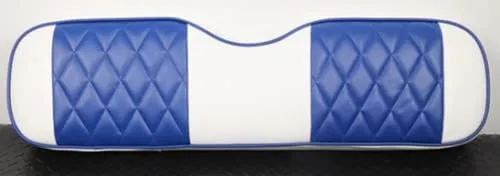Miniatura 5 de Huskey Parts Company 2 piezas de fundas de asiento para carrito de golf marrón con costura en diamante para Club Car DS 2000.5-2013, vinilo de grado