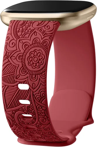 Miniatura 11 de Odbeai Correa compatible con Fitbit Versa 4/3 Correas para Mujer/Sense 2/Sense Correas, Bonito Patrón Floral Bohemio Elegante Pulseras de Repuesto