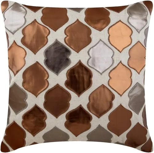 The HomeCentric Funda de cojín para sofá, almohadas, fundas de almohada de 14 x 14 pulgadas (13.8 x 13.8 in), color marrón, fundas de almohada de