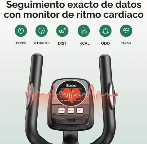 Miniatura 6 de Niceday Máquina elíptica de ejercicios, máquina elíptica para el hogar, entrenador elíptico magnético con zancada de 15.5 a 19 pulgadas, 16 niveles