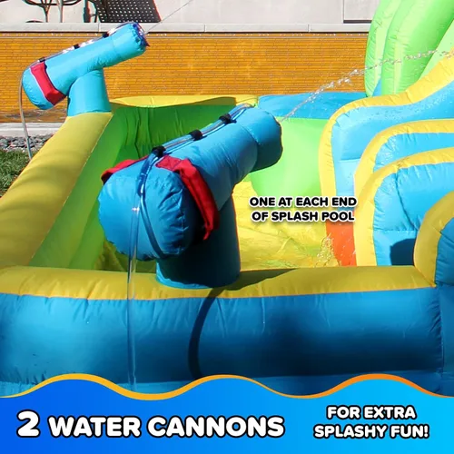 Miniatura 2 de Mi primer tobogán inflable de agua Sportspower, picos gemelos