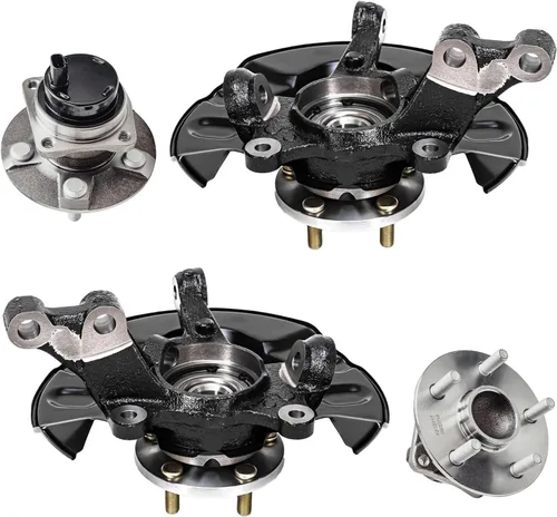 Miniatura 36 de Detroit Axle - Conjunto de manguetas de dirección delanteras de 2 piezas para Hyundai Accent 06-11, 2 manguetas de dirección y conjunto de buje