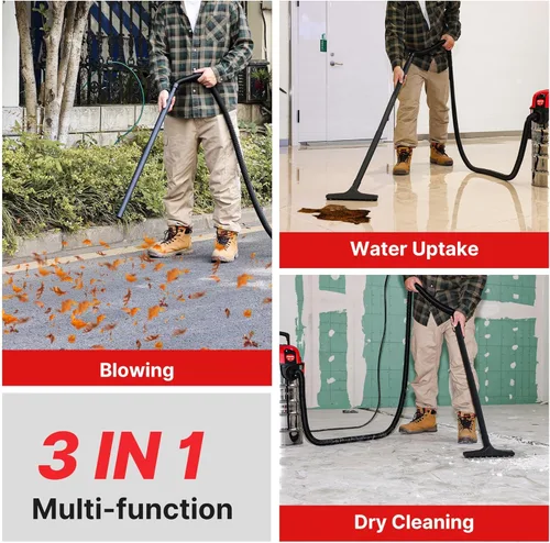 Miniatura 5 de Shop-Vac Aspiradora húmeda y seca de 6 galones, 4.0 de pico de HP, compacta para montaje en pared, con manguera extra larga de hasta 20 pies