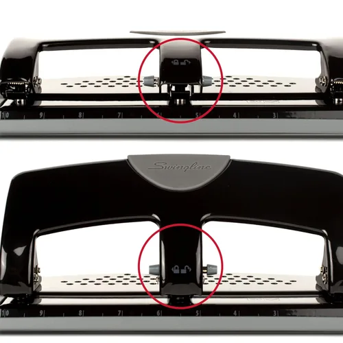 Miniatura 7 de Swingline Perforadora de 3 agujeros, capacidad para 20 hojas, perforadora de 3 anillos, perforadora de papel, SmartTouch de bajo esfuerzo, negro