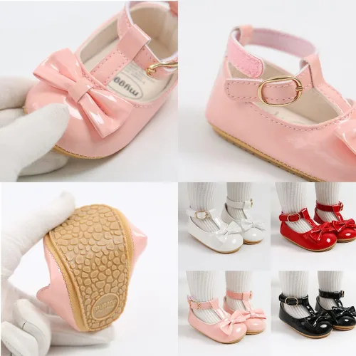 Miniatura 6 de Zapatos para bebé niño y niña, uniformes de boda, zapatos de vestir suaves con suela antideslizante, mocasines para caminar recién nacidos, cuna