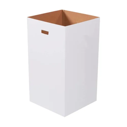 Box USA Paquete de 10 botes de basura de cartón y reciclaje de 50 galones de 18 pulgadas de largo x 18 pulgadas de ancho x 36 pulgadas de alto,