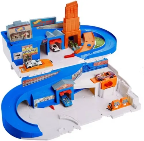 Miniatura 3 de Hot Wheels Flying Customs Sto & Go, Track Set