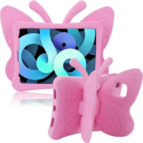 Miniatura 7 de Simicoo Funda de mariposa 3D para iPad 10.2 9 8 7 niños con soporte Lite de espuma EVA a prueba de golpes resistente funda para tableta para niñas