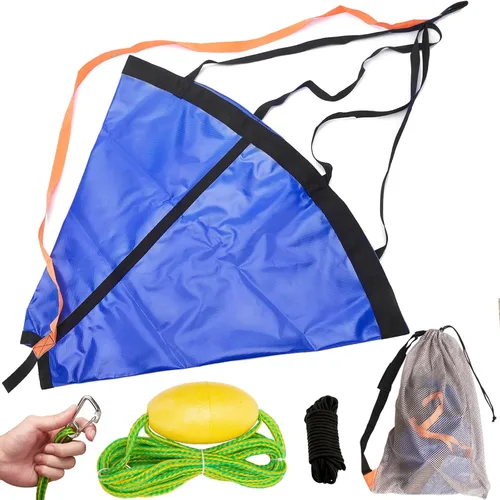 Miniatura 9 de Calcetín de deriva para bote de pesca, bolsa de control de deriva de ancla de mar para kayak, canoa, pontón y botes de curricán - paracaídas