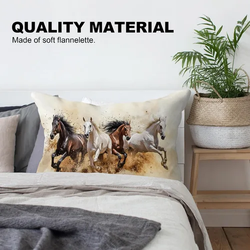 Miniatura 3 de Fundas de almohada de 12 x 20 pulgadas, regalos para amantes de los caballos, fundas de almohada lumbares decorativas para el hogar, sala de estar