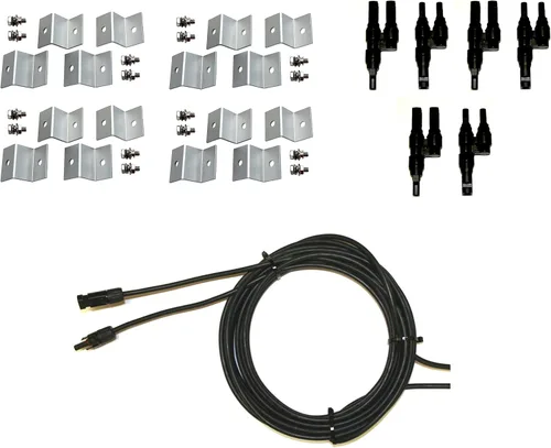 Miniatura 5 de WindyNation Kit de panel solar monocristalino de 400 vatios con controlador de carga solar TrakMax MPPT 40A + kit de medidor remoto