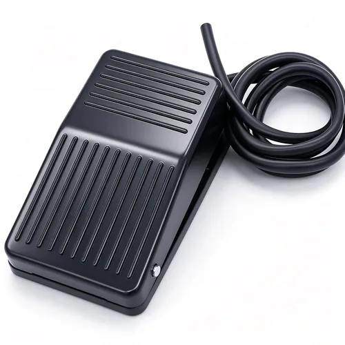 Twidec /10A 250VAC momentáneo antideslizante plástico pedal interruptor SPDT NO NC manos libres negro interruptor de pie para CNC industrial con 3.3