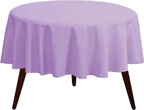 Miniatura 15 de Pomp Mantel Premium de Poliéster de 60" x 84" en Color Amarillo Plátano Tela Fácil de Cuidar, Resistente a Arrugas y Manchas Para Mesa Banana