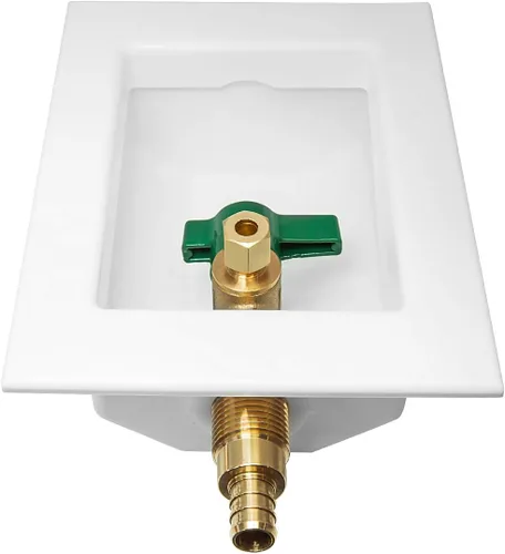 Miniatura 7 de EFIELD Caja de salida preensamblada para máquina de hielo Pex, crimpado Pex F1807 de 1/2 pulgada con válvula de bola de 1/4 de vuelta instalada