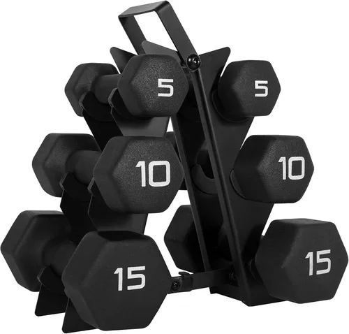 Miniatura 16 de CAP Barbell Neoprene Dumbbell Weights Pairs & Sets Black