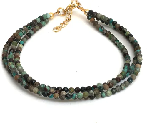 Miniatura 20 de Gempires Natural Multi Strand Beaded Bracelets Lightweight Handmade Gemstone Jewelry Hypoallergenic 8 Inch Gold Plated Stylish Everyday Wear Jewelry