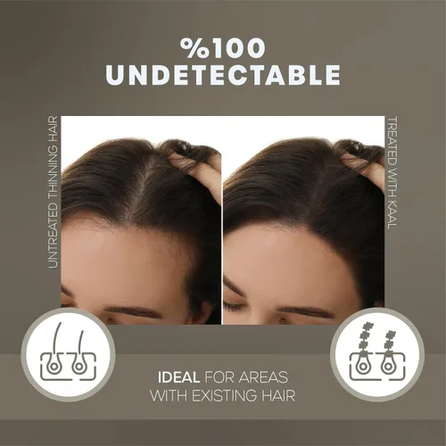 Miniatura 4 de KAAL Polvo de fibra capilar (0.97 oz, caoba), relleno de pelo de botella recargable para ocultar áreas de adelgazamiento, para hombres y mujeres